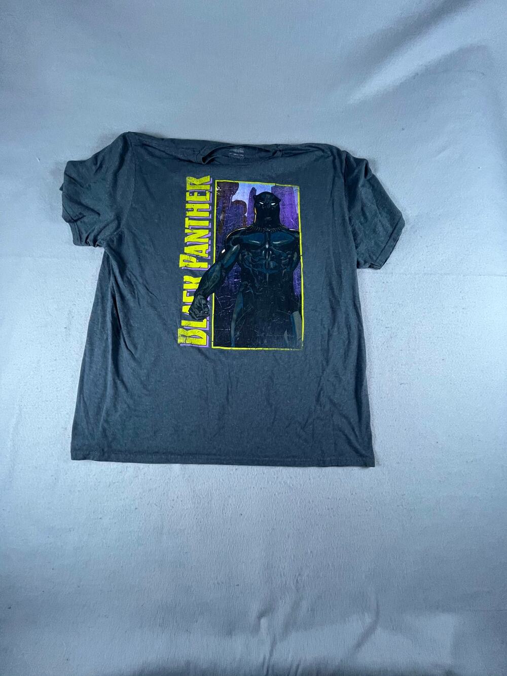 Marvel Black Panther T-Shirt Mens 2XL Charcoal Gray Superhero Comics Graphic Tee